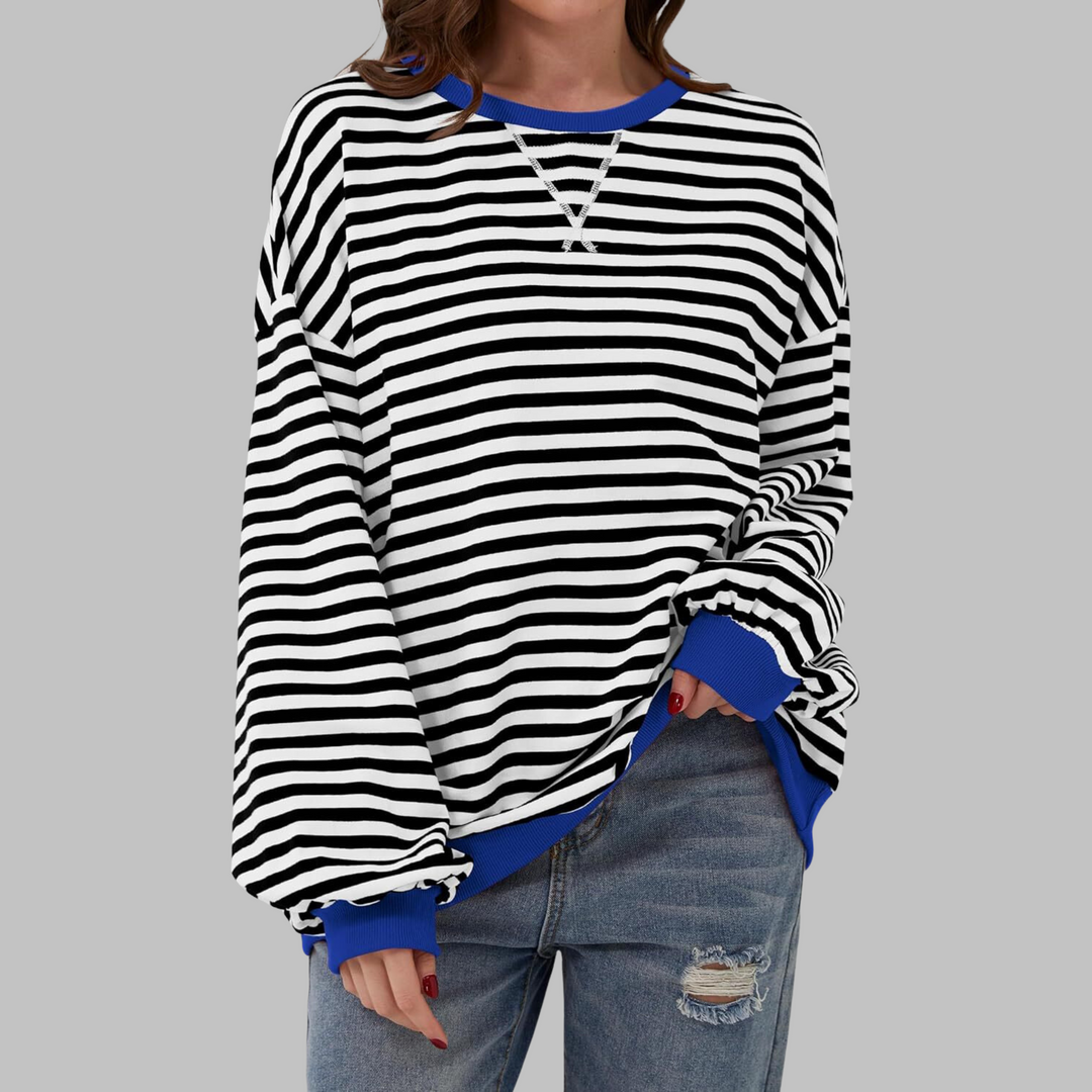 Amelia - Soft-Touch Striped Jumper