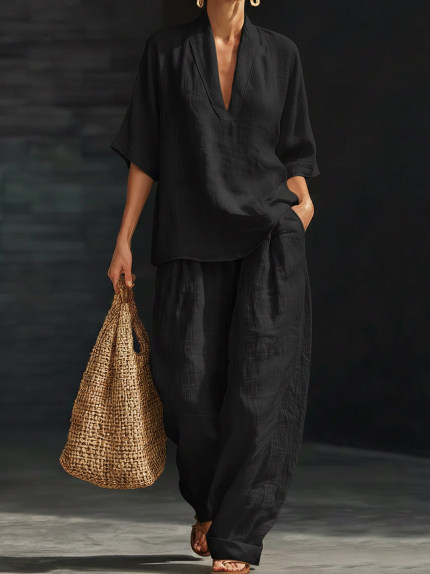 Noressa - Effortless Linen Two-Piece Set