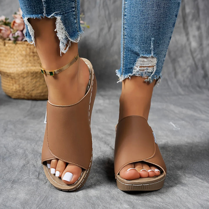 Verena - Platform Slip-On Sandals