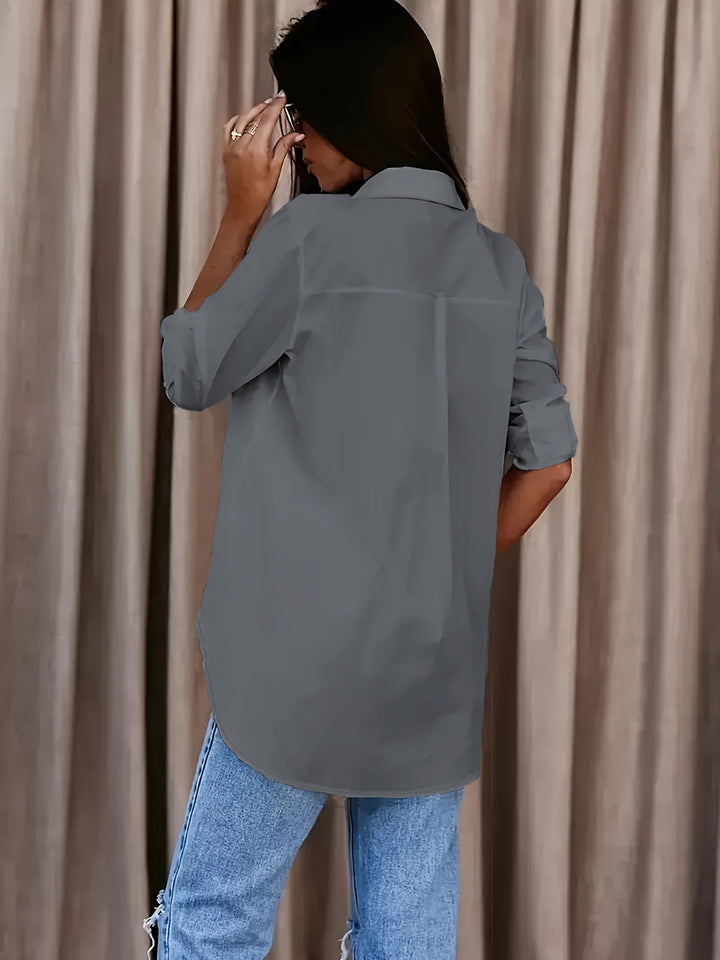 Saskia - Soft-Touch Lapel-Collar Shirt