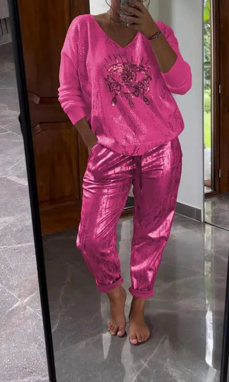 Noravelle - Soft-Touch Two-Piece Lounge Set