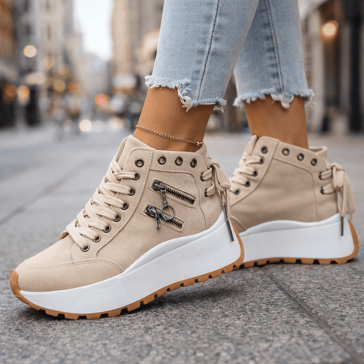 Celestia - Cushioned Platform Sneakers