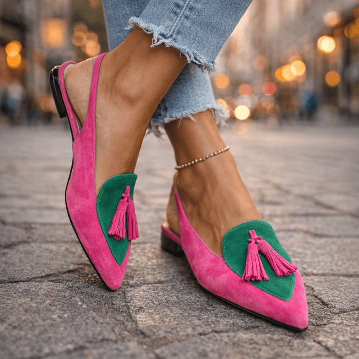 Delisia - Artisanal Tassel-Strap Sandals