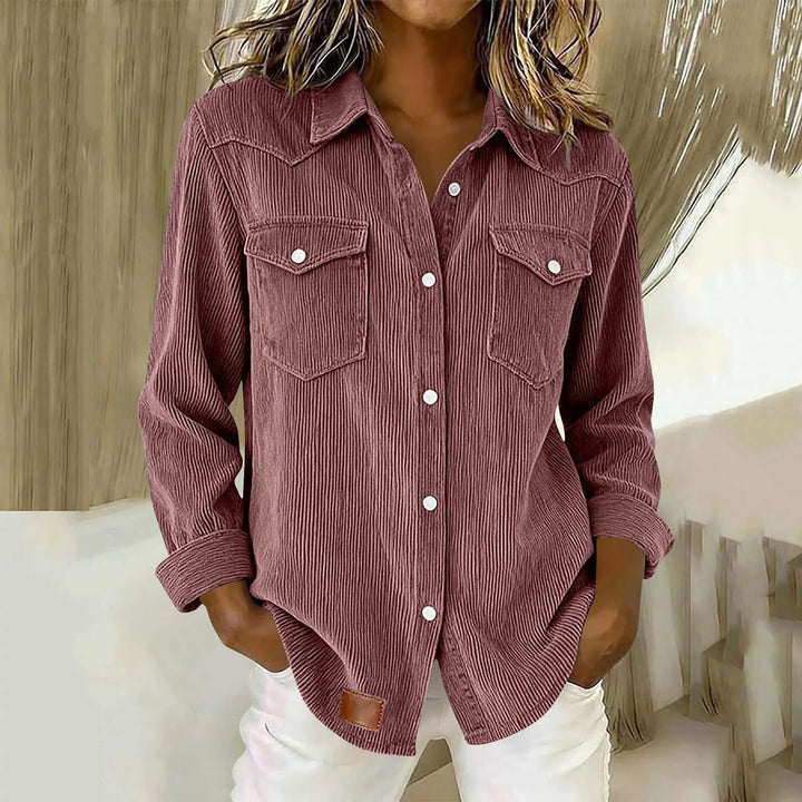 Loredana - Soft-Touch Button-Up Shirt