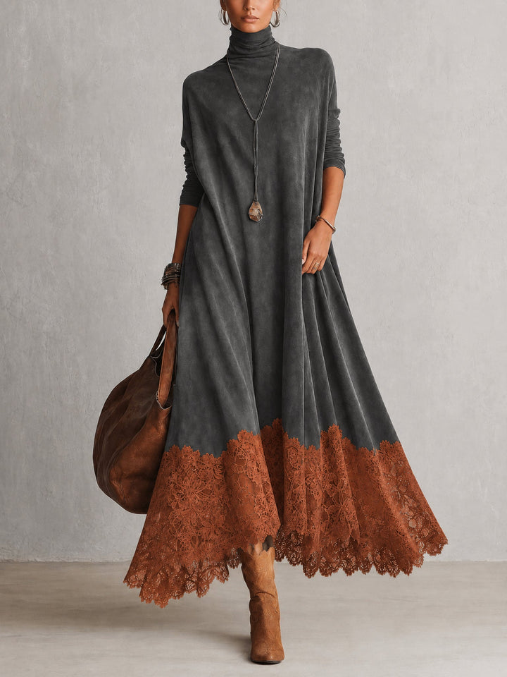 Pamina - Lace-Panel A-Line Dress