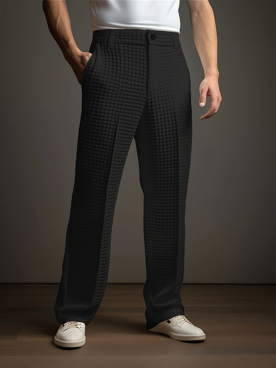 Dartmoor - Textured Straight-Leg Trousers