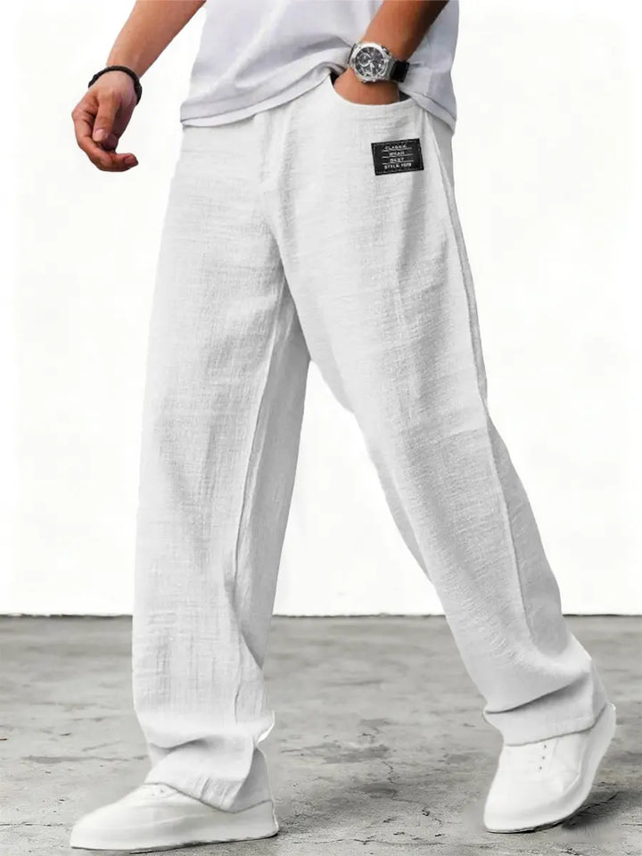 Aron - Lightweight Textured Trousers
