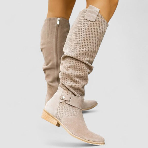 Amira - Cushioned Western Ankle Boots
