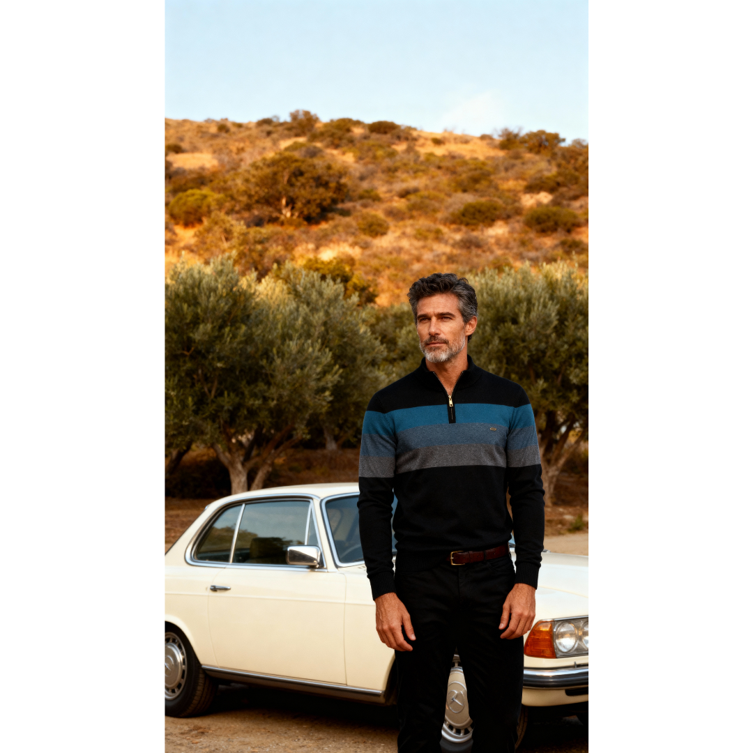 Sylvar - Stretch-Knit Quarter-Zip Sweater