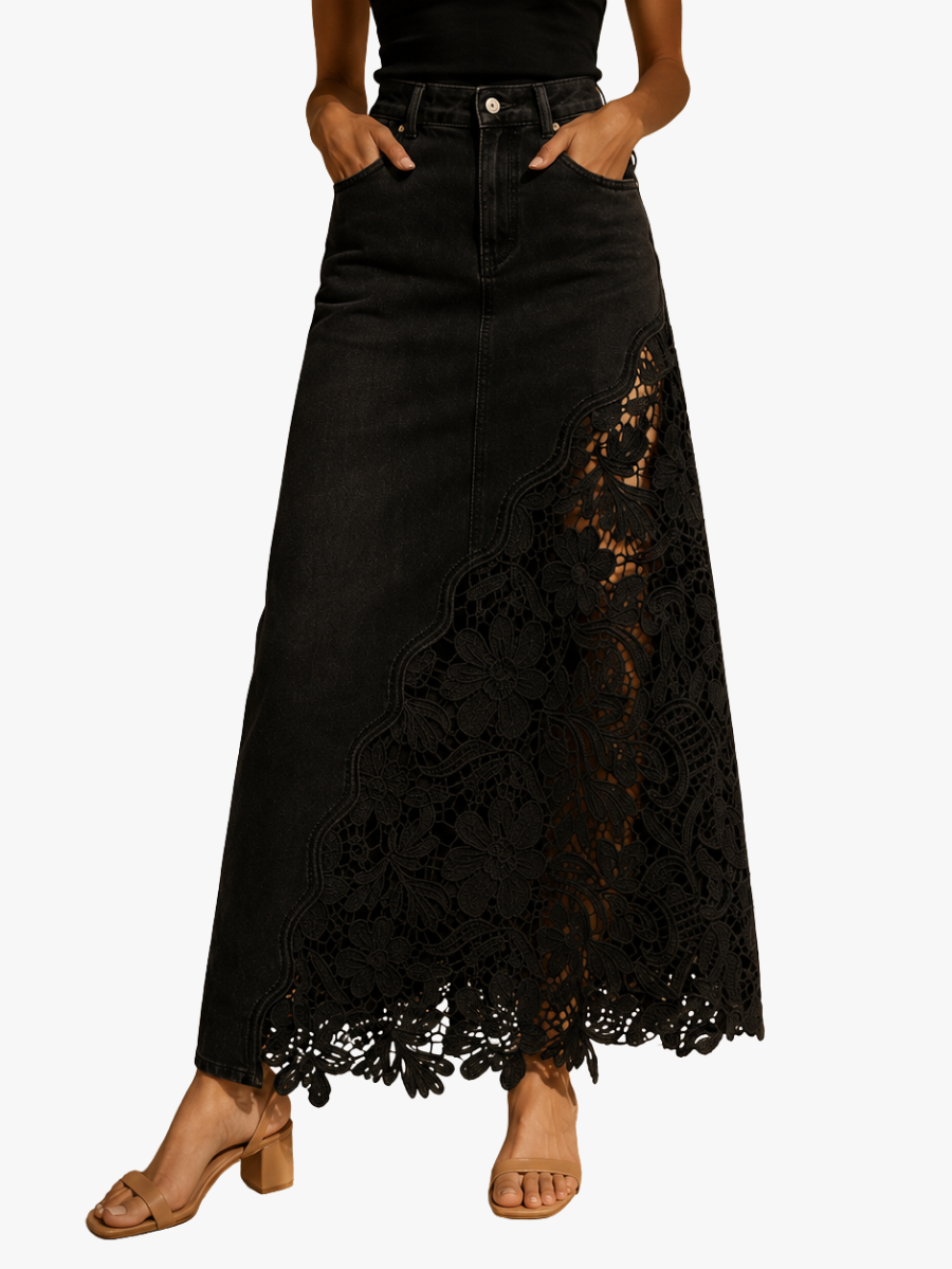 Faelyn - Elegant High-Waisted Maxi Skirt