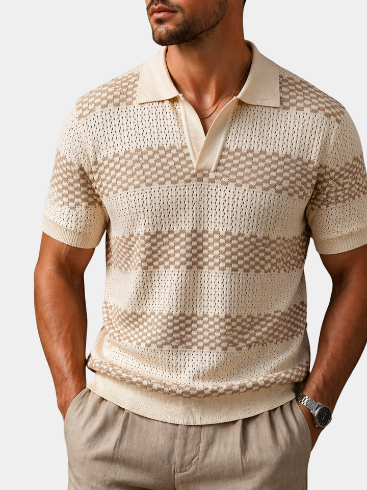 Alden - Textured Knit Polo