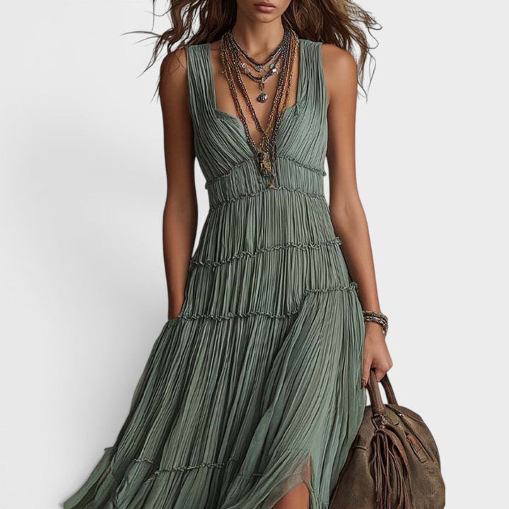 Alexa - Soft-Touch Boho Maxi Dress