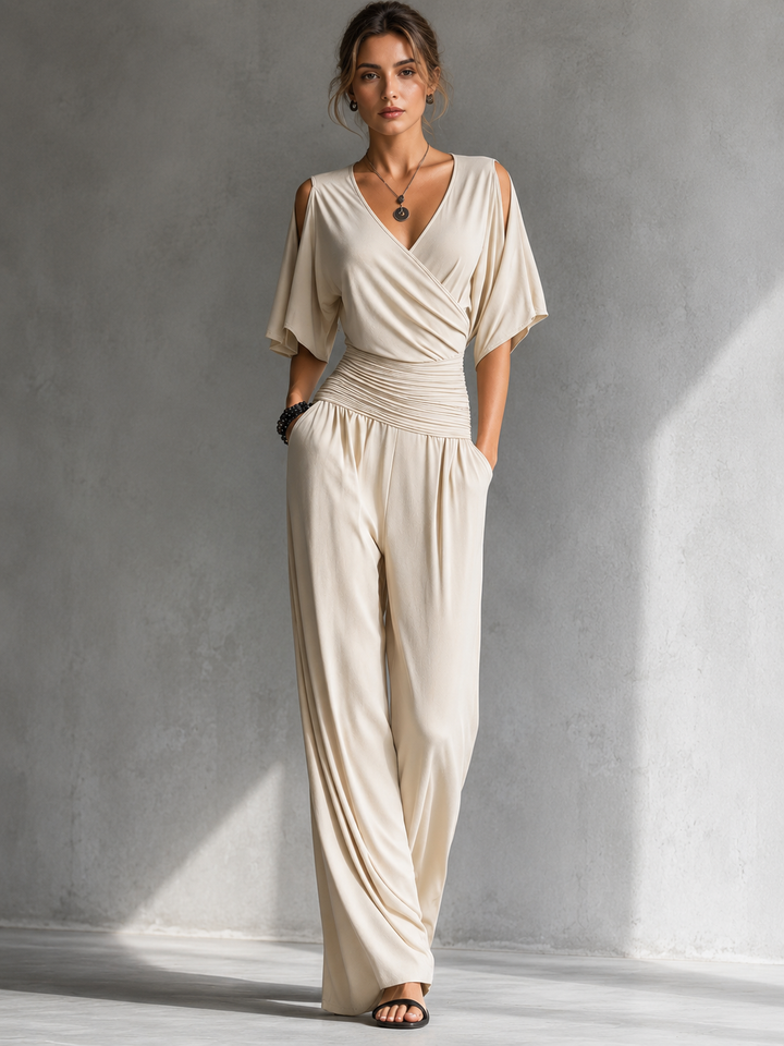 Odelisse - Soft-Touch Wrap Jumpsuit