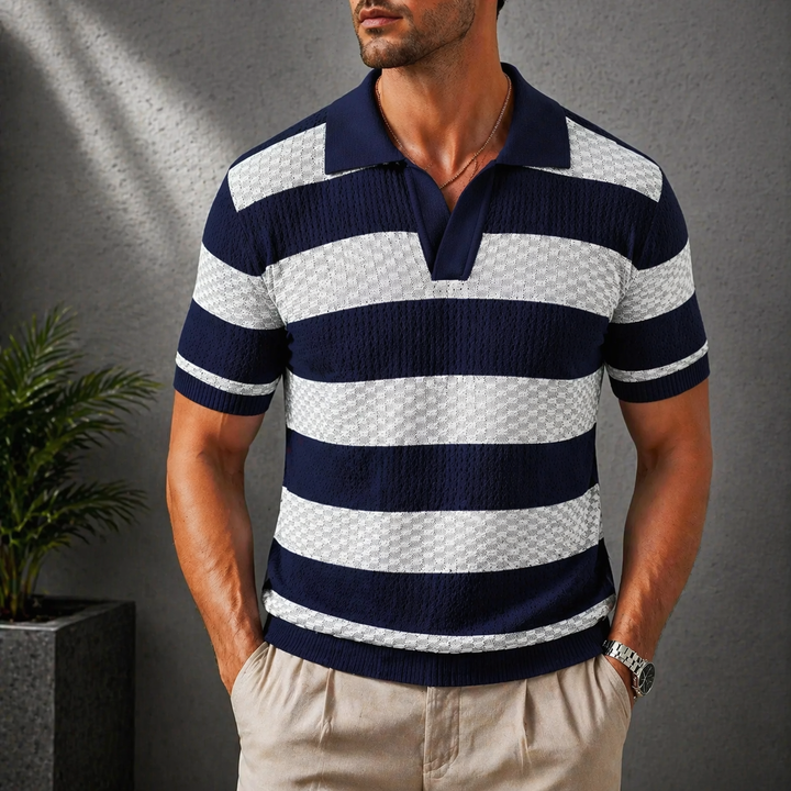 Alden - Textured Knit Polo