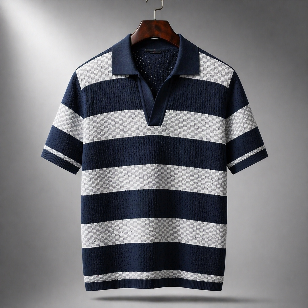 Alden - Textured Knit Polo