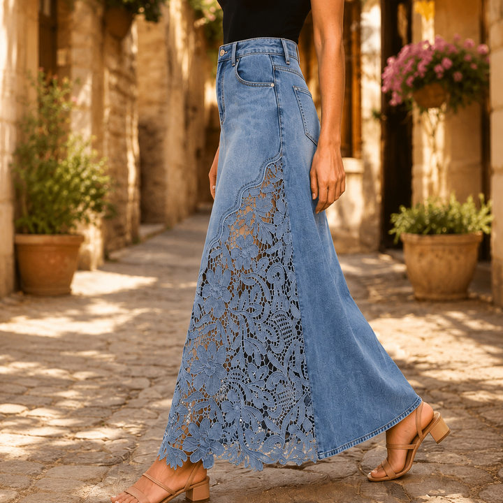 Faelyn - Elegant High-Waisted Maxi Skirt