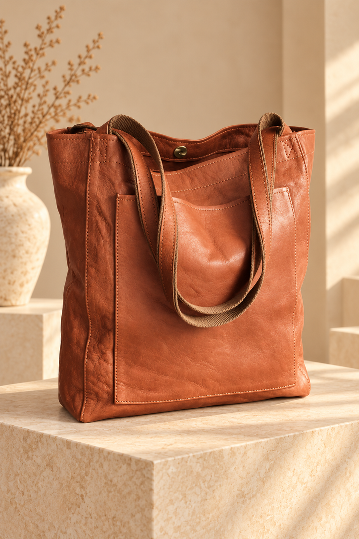 Dione - Zip-Top Structured Tote Bag