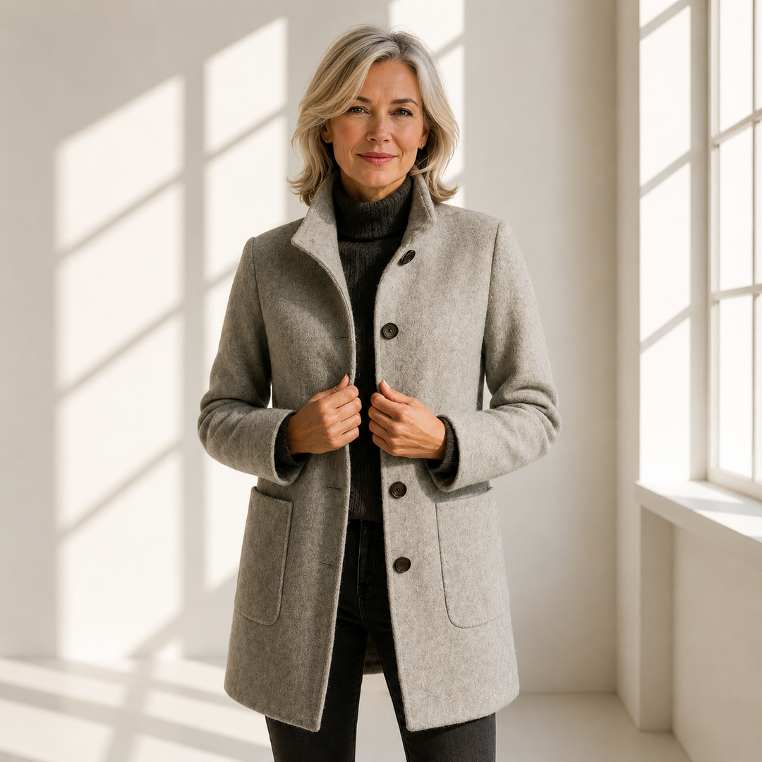 Elanique - Soft-Touch Tailored Coat