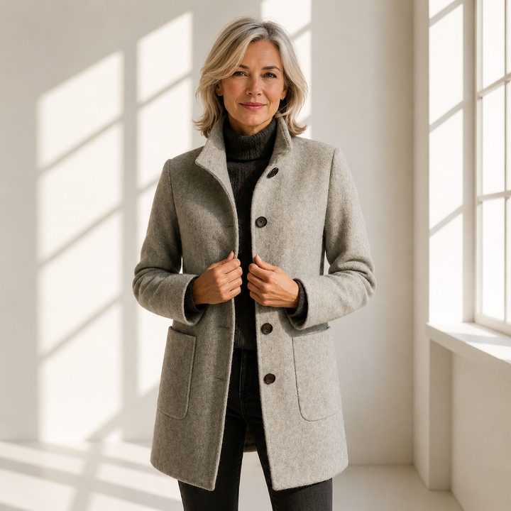 Elanique - Soft-Touch Tailored Coat