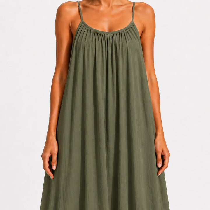 Melody - Soft-Touch V-Neck Wrap Midi Dress