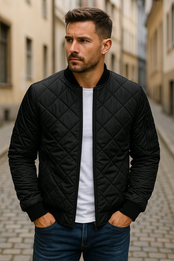 Tanner - Quilted Bomber Jacket