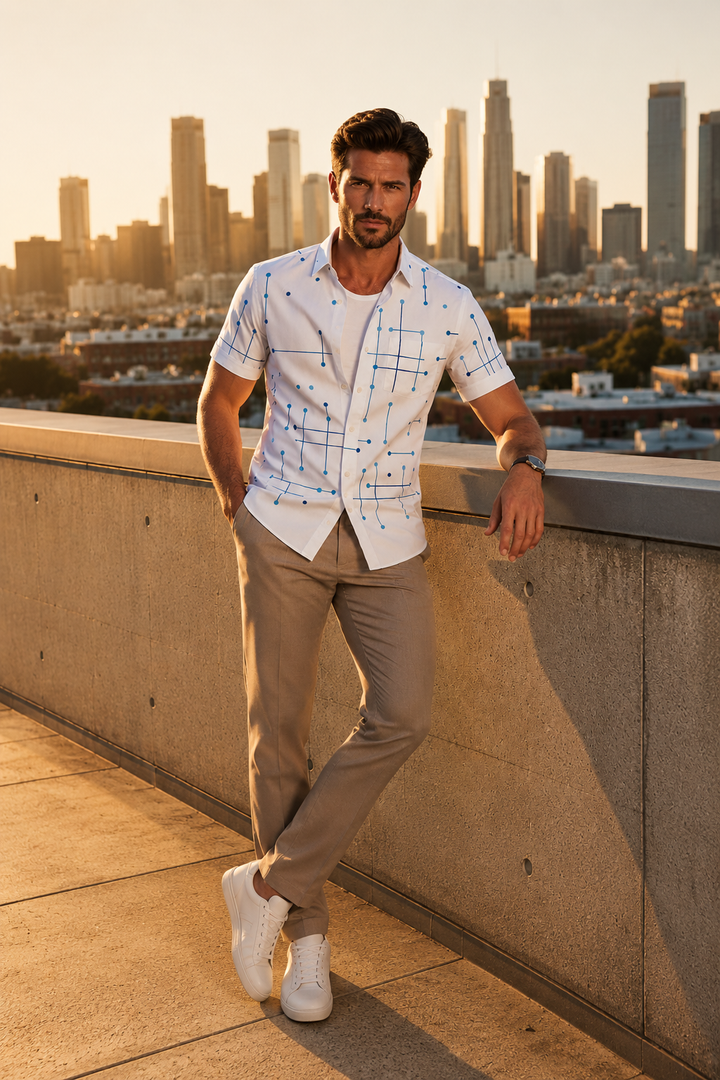 Norbridge - Soft-Touch Men's Beach Shirt