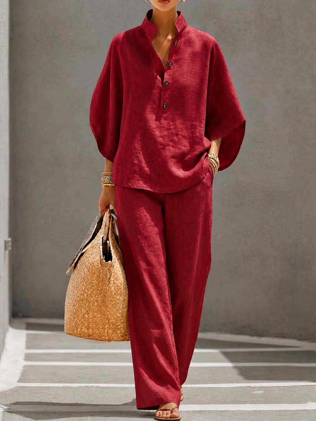 Evangeline - Breezy Linen Two-Piece Set