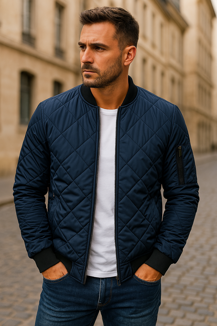 Tanner - Quilted Bomber Jacket