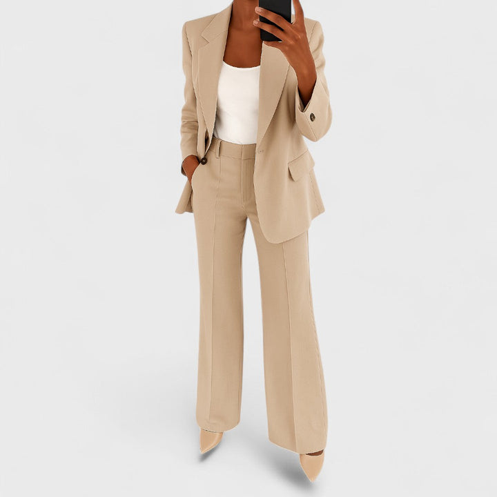 Estevia - Tailored Single Button Trouser Set