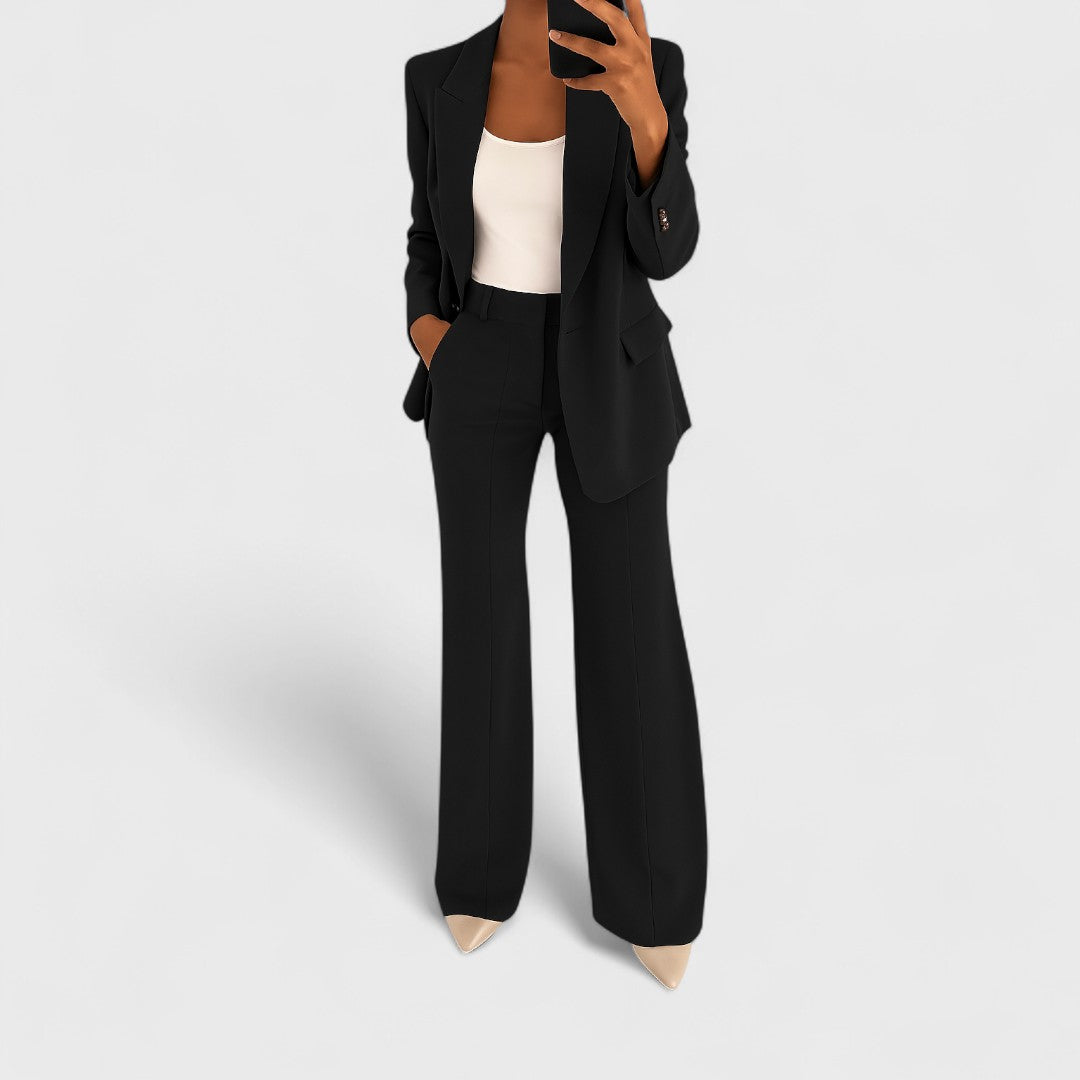 Estevia - Tailored Single Button Trouser Set