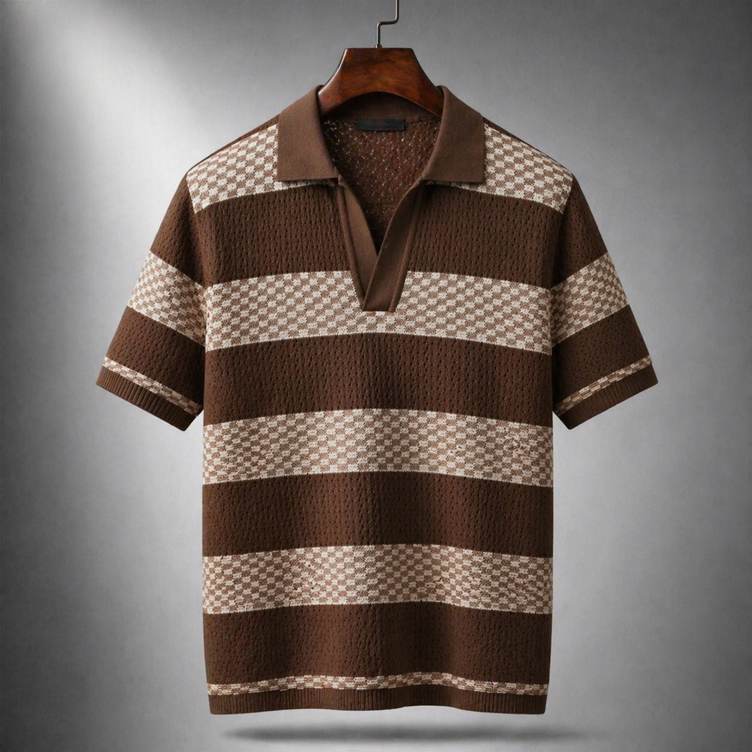 Alden - Textured Knit Polo