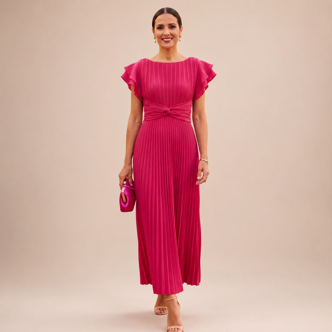 Novalie - Fluid Pleated Maxi Dress