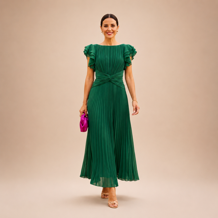 Novalie - Fluid Pleated Maxi Dress