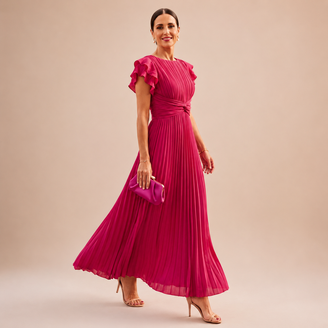 Novalie - Fluid Pleated Maxi Dress