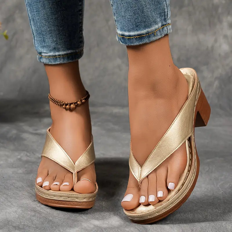 Alouette - Cushioned Heeled Sandals
