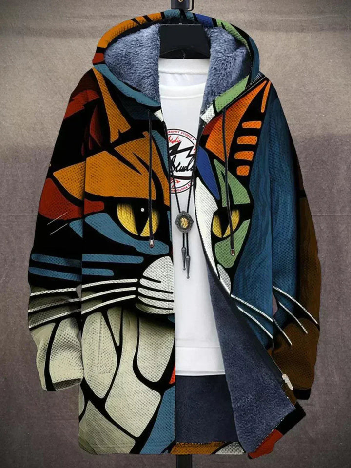 Barden - Colour Block Plush Lined Hooded Jacket
