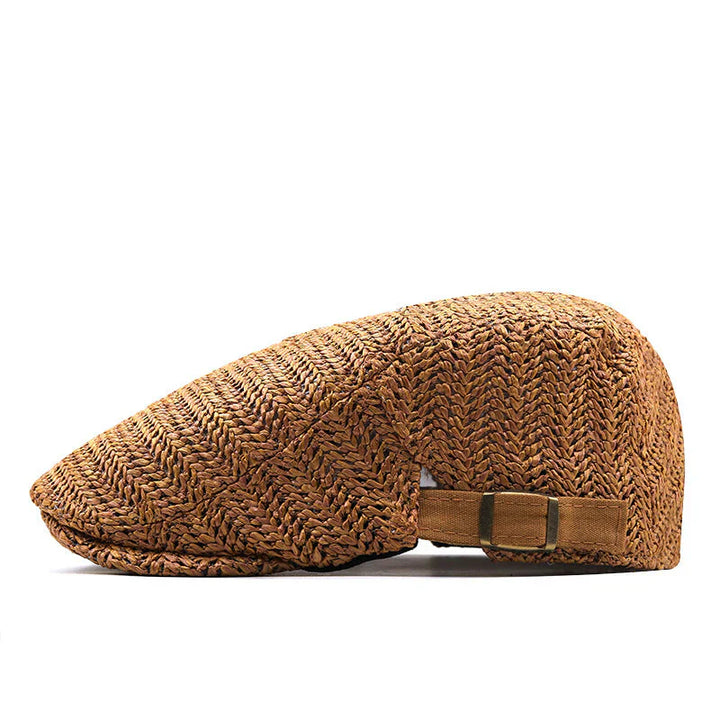 Zorven - Breathable Herringbone Flat Cap