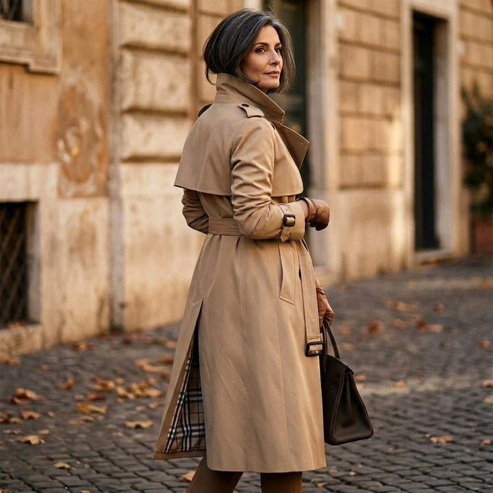 Aliki - Double-Breasted Belted Trench Coat