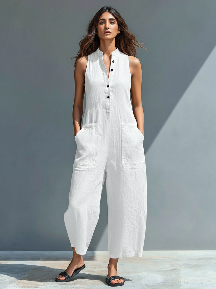 Vania - Breezy Linen Jumpsuit