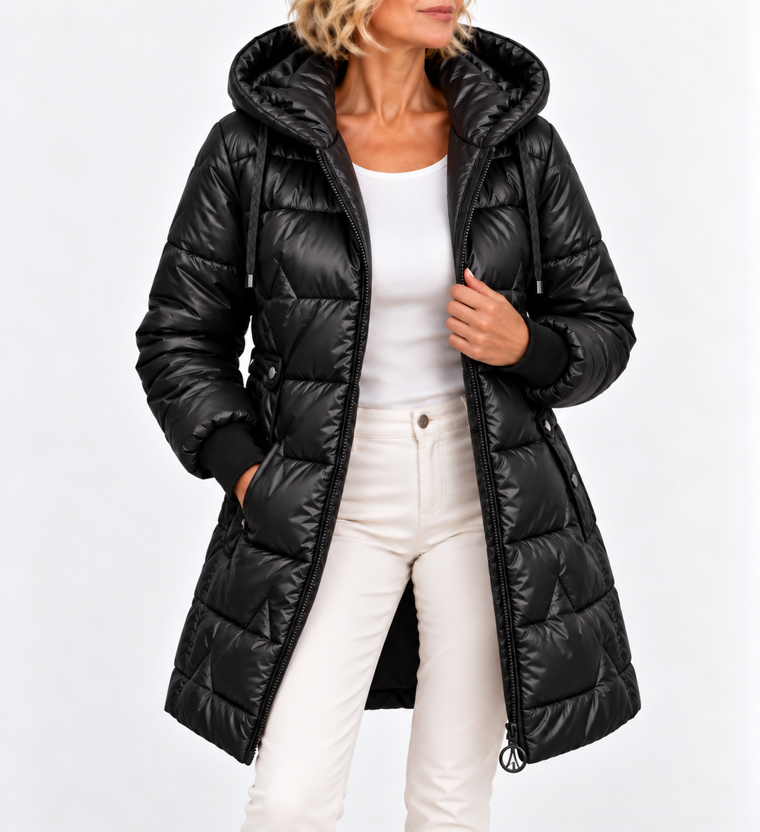 Unaise - Quilted Hooded Jacket