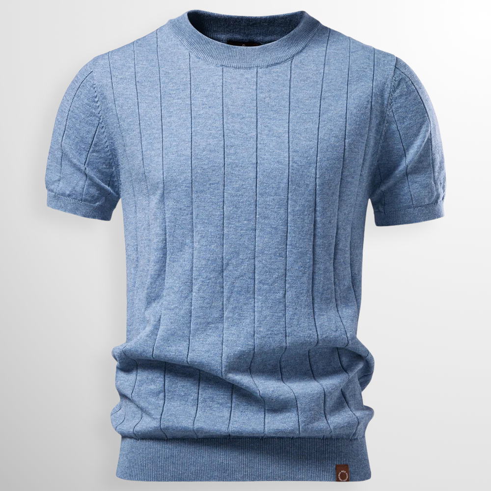 Flavian - Textured Short Sleeve T-Shirt