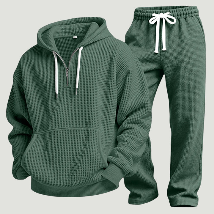 Osric - Waffle Knit Hoodie and Jogger Set