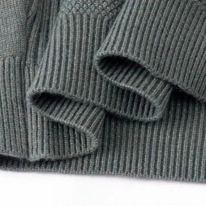 Kelvis - Textured Jacquard Turtleneck Sweater