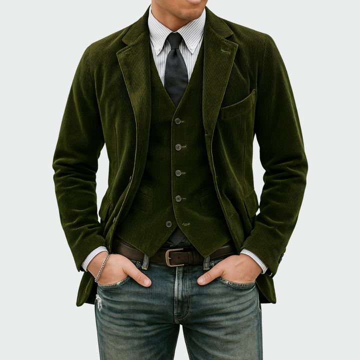 Kai - Classic Corduroy Tailored Blazer