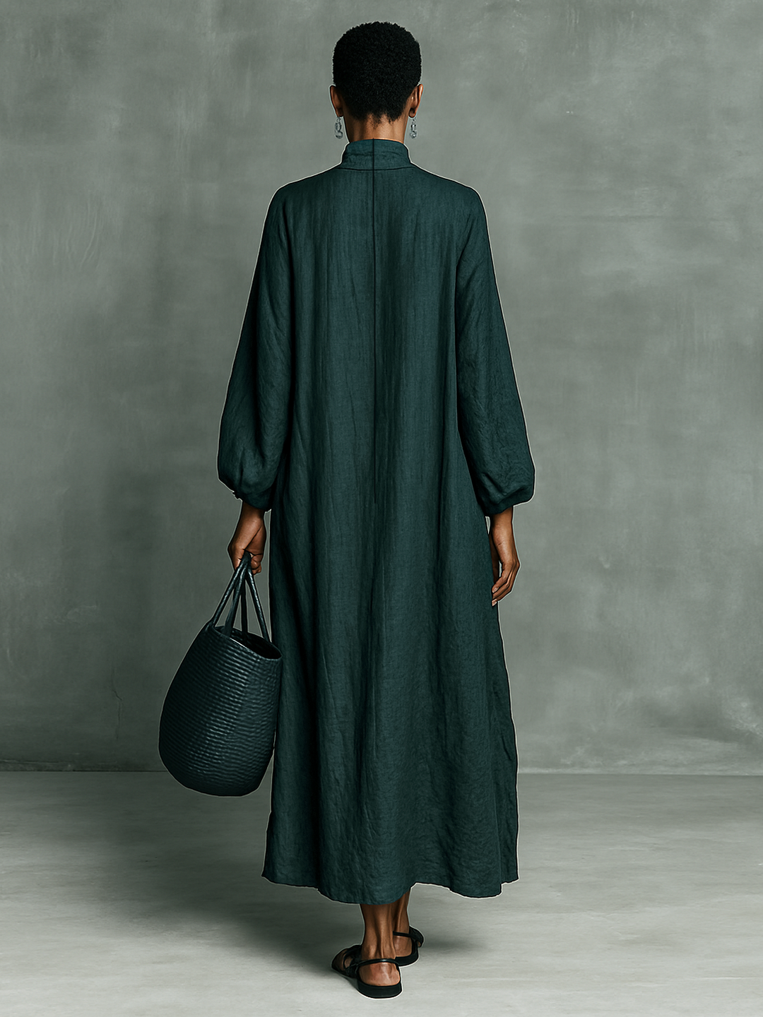 Alora - Premium Linen Maxi Dress