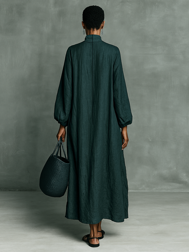 Alora - Premium Linen Maxi Dress