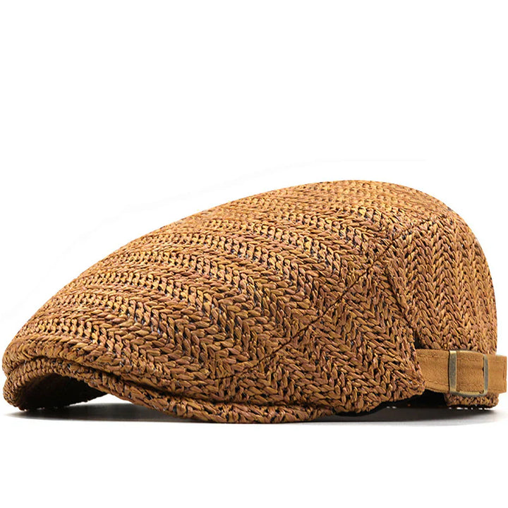 Zorven - Breathable Herringbone Flat Cap