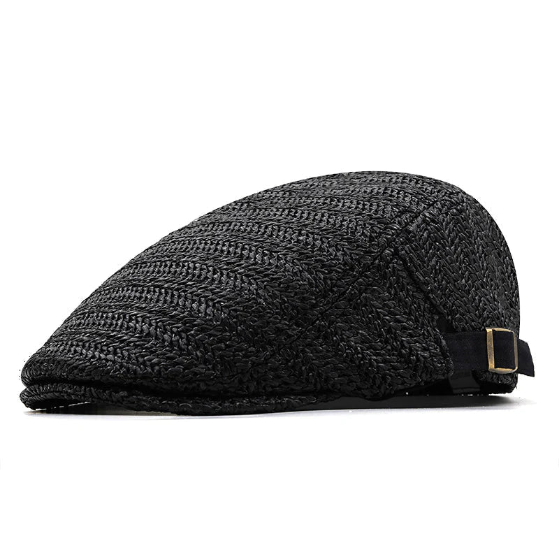 Zorven - Breathable Herringbone Flat Cap