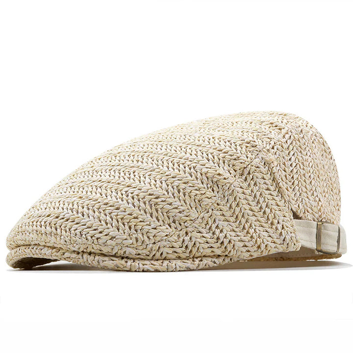 Zorven - Breathable Herringbone Flat Cap