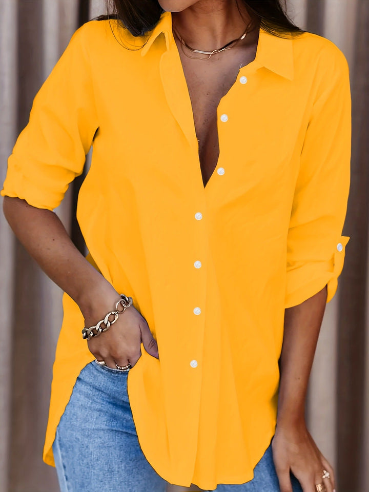Saskia - Soft-Touch Lapel-Collar Shirt